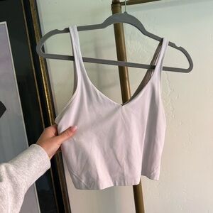 White V-Neck Crop Top